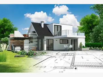 Ilustracja artykułu koszt budowy domu jednorodzinnego piętrowego z piwnicą - 180 m2