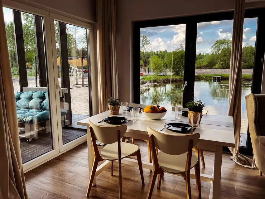 Wnętrze domu szkieletowego