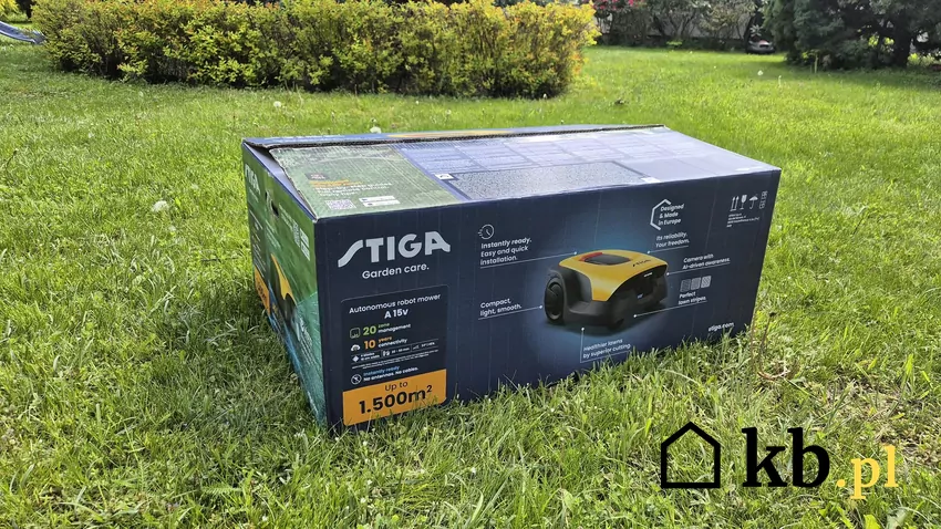 Przed rozpakowaniem robota Stiga a15v