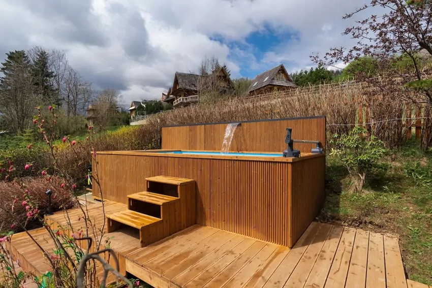 Wooden Pools - Basen ogrodowy thermo z przeciwprądem Wooden Pools - Basen ogrodowy thermo z przeciwprądem