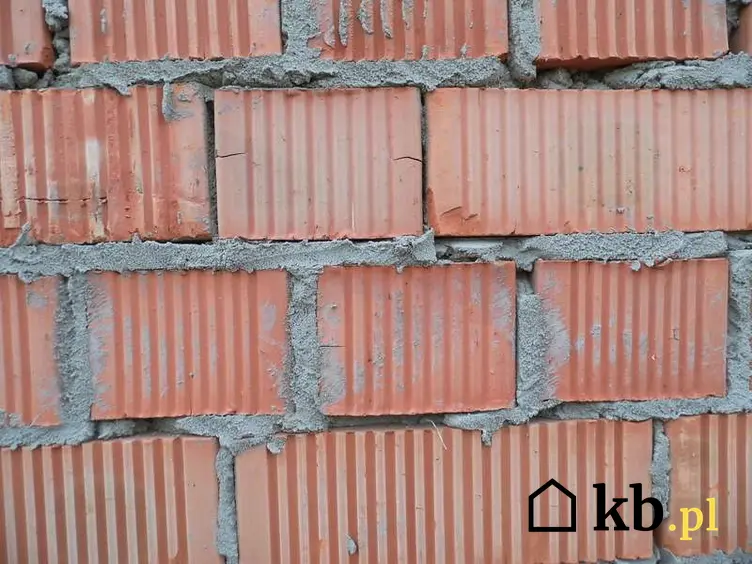 Czerwone cegły z zaprawą murarską, a także inne rodzaje cegieł: silikatowa, pełna, kratówka, zastosowanie, wady, zalety i opis