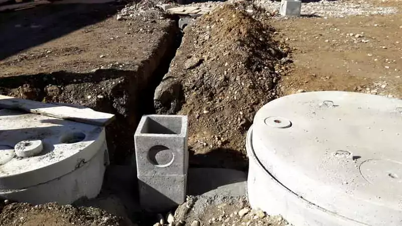Budowa studni chłonnej na podwórku