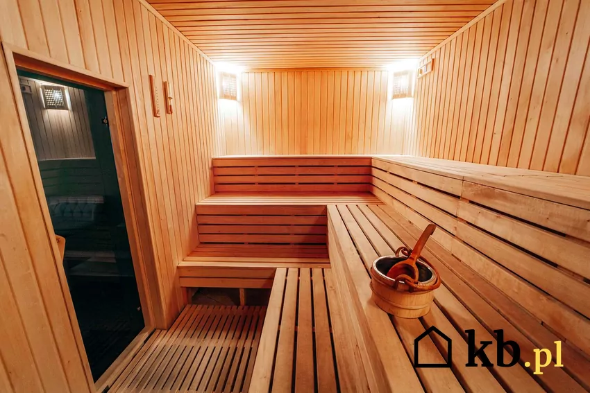 Elegancka sauna ogrodowa w użyciu