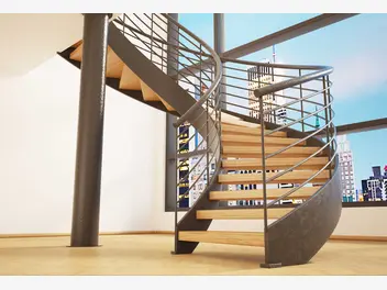 Ilustracja artykułu schody spiralne – rodzaje, zalety, wady, opinie, ceny, porady