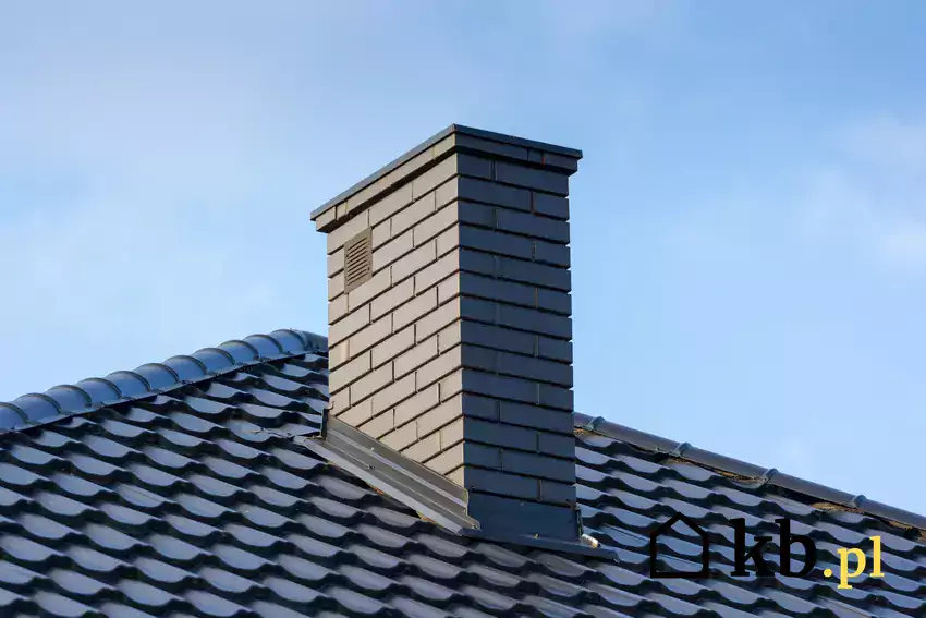 Ocieplony komin na dachu