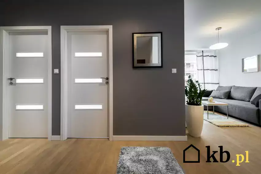 Standardowe drewniane drzwi wewnętrzne
