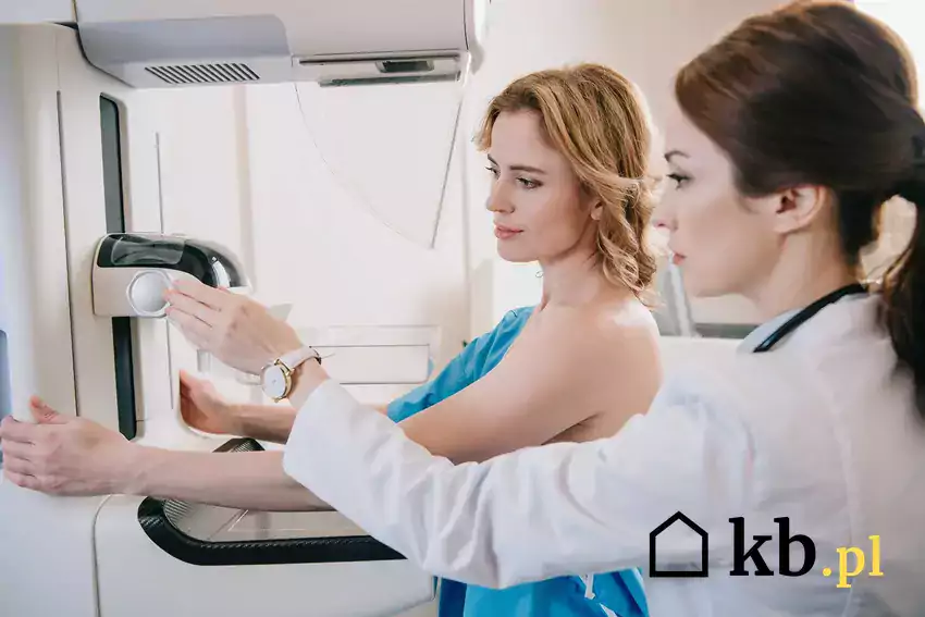 Mammografia w gabinecie lekarskim