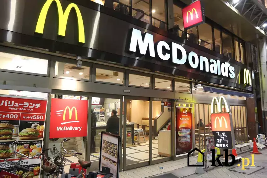 Restauracja McDonalds z kodami rabatowymi