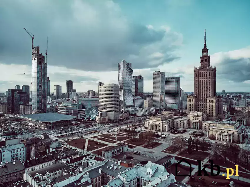 Panorama Warszawy z Varso Tower