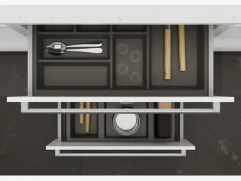 Ilustracja artykułu jak funkcjonalnie zagospodarować szafki w kuchni?