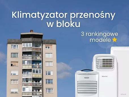 Przenośny klimatyzator w bloku