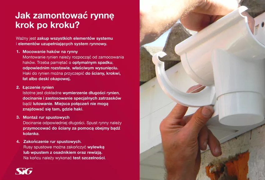 Montaż rynny – instrukcja krokowa