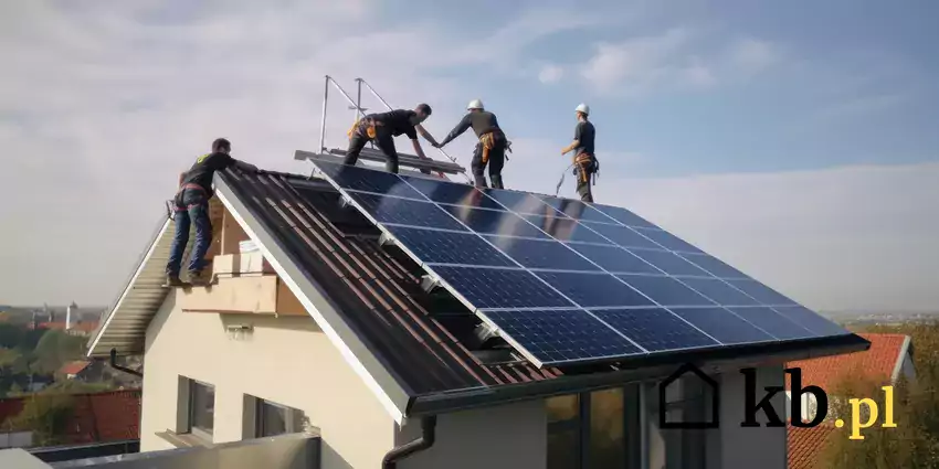 Instalacja paneli solarnych.