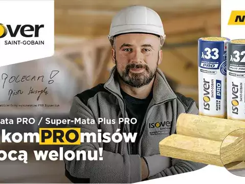 Wełna Isover pro na poddasze