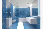 Łazienka w błękicie: 15 pomysłów