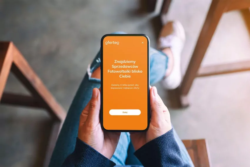 Aplikacja Oferteo na smartfonie