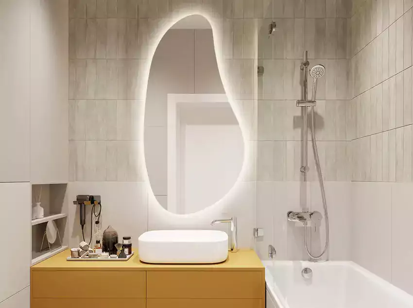Ozdobione lustro łazienkowe pomysły