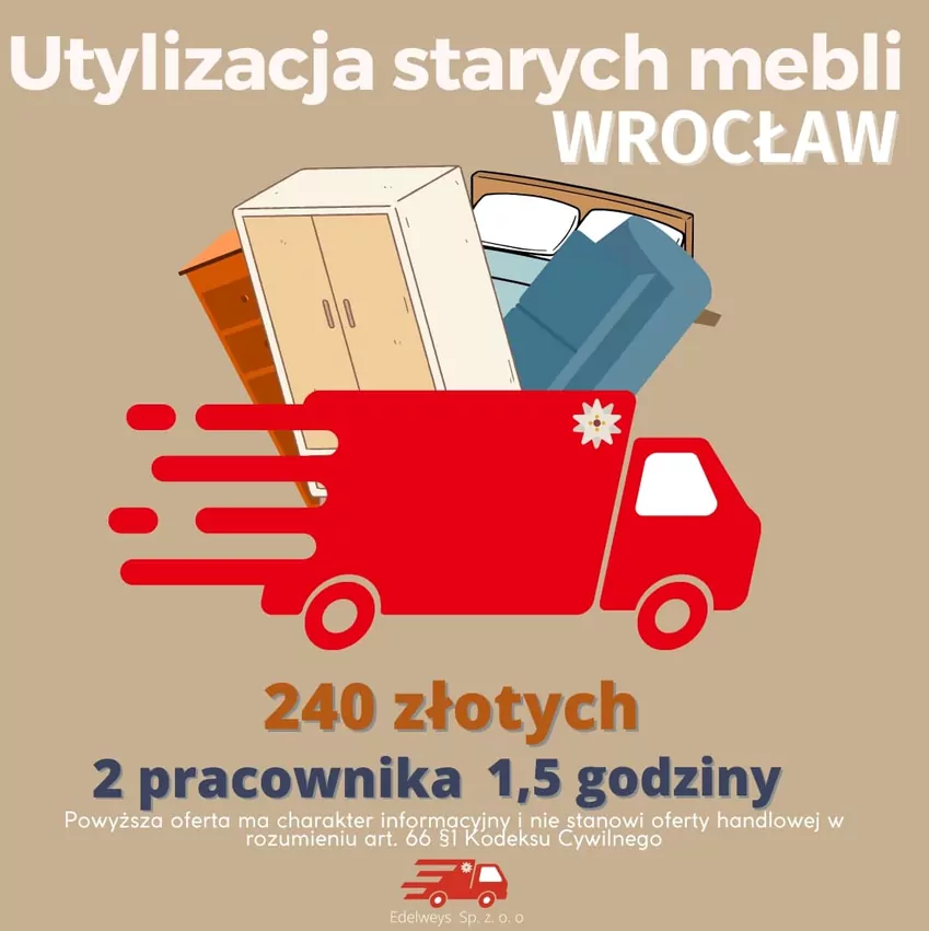 Remont i przeprowadzka nieodłącznie wiążą się z koniecznością wyrzucenia starych i niepotrzebnych rzeczy. Sporą część stanowią zazwyczaj meble.