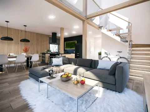 Projekt domu do 100m² z antresolą