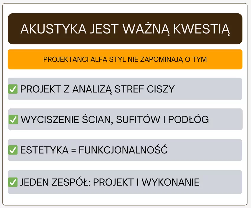 Projektowanie wnętrz Lublin – akustyka i wyciszenie mieszkania. Komfort, o którym się zapomina Projektowanie wnętrz Lublin – cisza w mieszkaniu to także funkcjonalność, którą możesz zaprojektować. Alfa Styl – komfort zaczyna się od projektu.