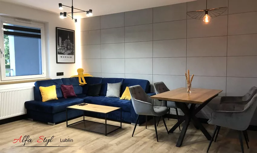 Wykończone mieszkanie zrealizowane kompleksowo przez jedną firmę – Alfa Styl Lublin. Spójny efekt to rezultat realizacji od A do Z: projekt, remont i wyposażenie w jednej ręce. Wykończone mieszkanie zrealizowane kompleksowo przez jedną firmę – Alfa Styl Lublin. Spójny efekt to rezultat realizacji od A do Z: projekt, remont i wyposażenie w jednej ręce.