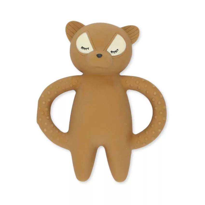 Konges slojd Gryzak dla niemowlaka Racoon Caramel Brown Konges slojd Gryzak dla niemowlaka Racoon Caramel Brown