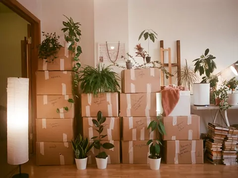 Przewożenie roślin doniczkowych