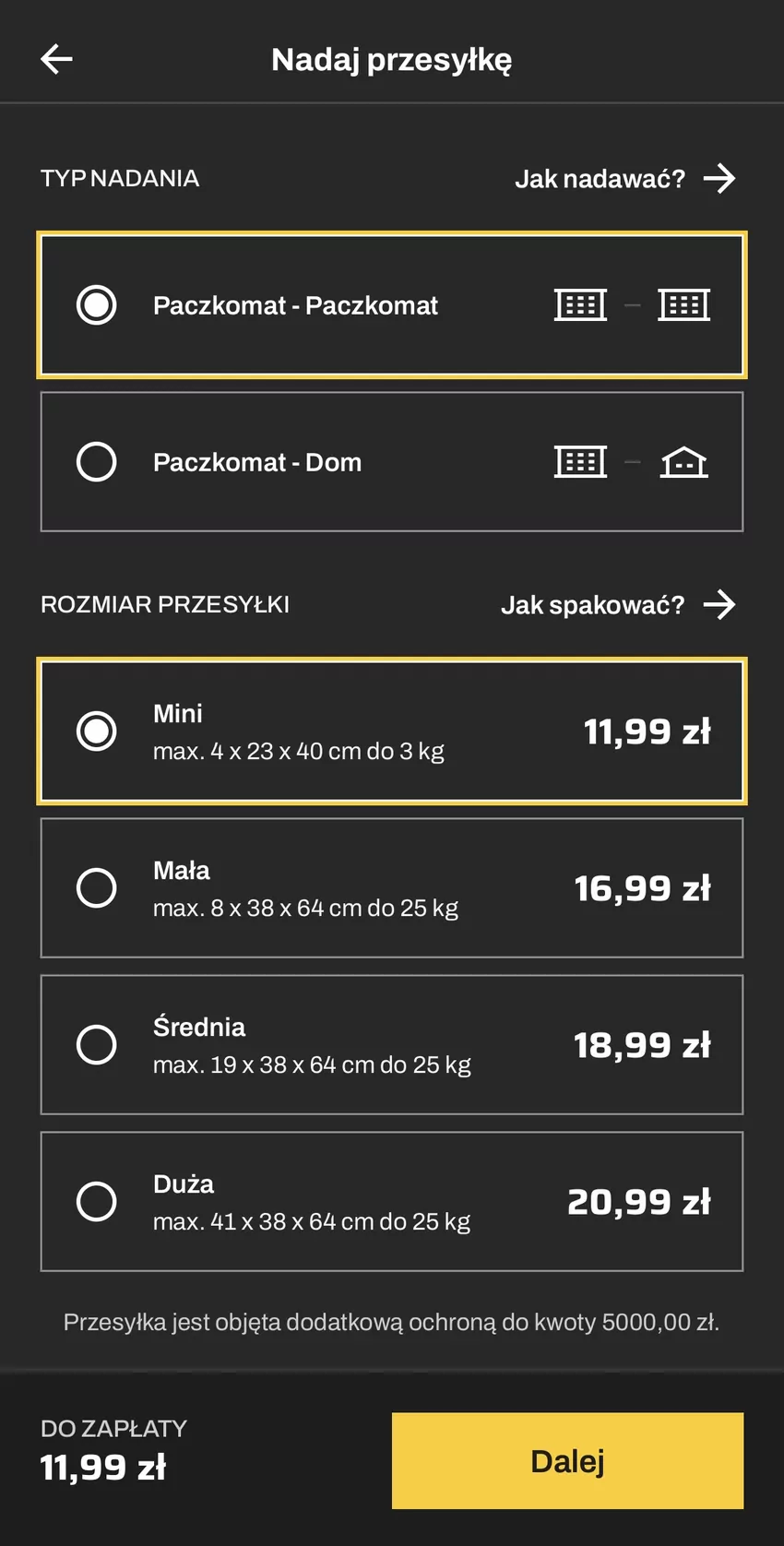 Skorzystaj, aby łatwo nadać paczkę bez zbędnych formalności Mini Paczka InPost