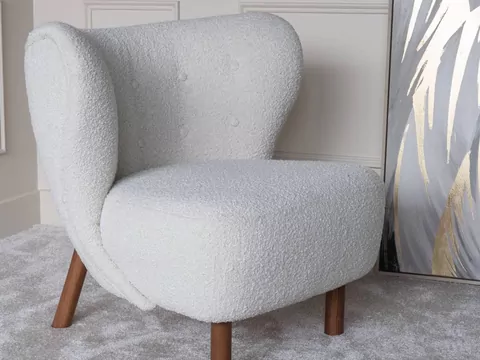 Meble z tkaniny Bouclé