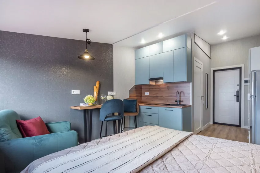 Pokój oraz aneks kuchenny Pokój oraz aneks kuchenny