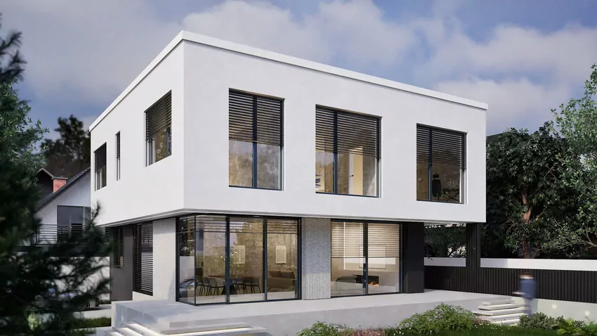 Wybieraj wille miejskie z dużymi przeszkleniami, by maksymalnie wykorzystać naturalne światło Willa miejska