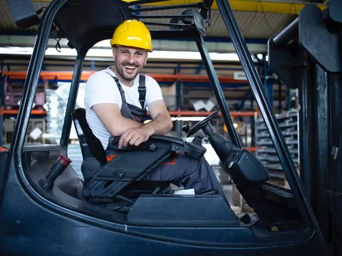 System RTLS dla wózków widłowych