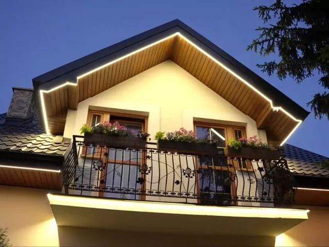 Nowoczesne oświetlenie elewacji