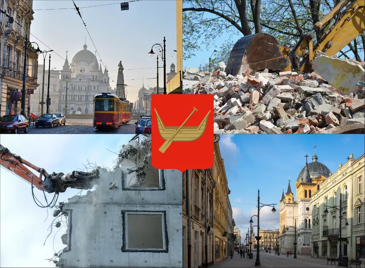 Łódź - cennik wyburzeń i rozbiórek - zobacz lokalne ceny usług rozbiórkowych
