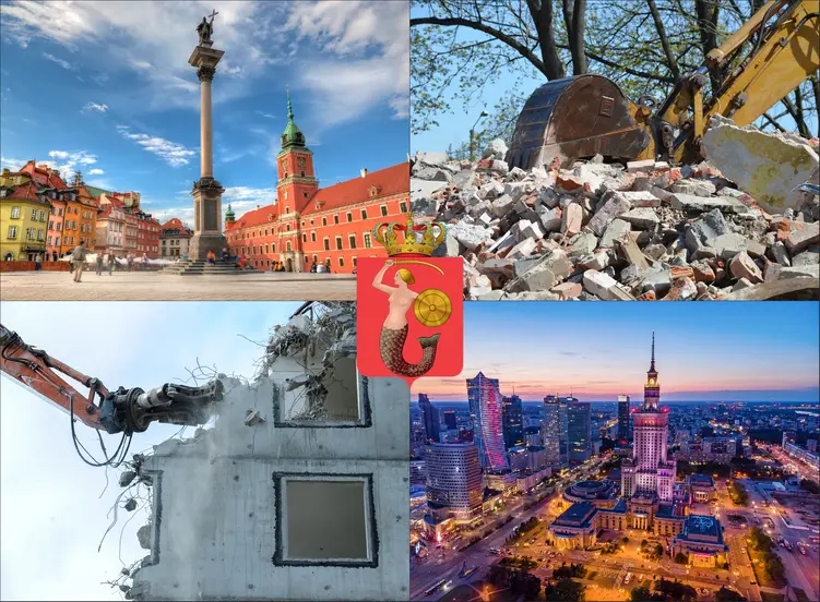 Warszawa - cennik wyburzeń i rozbiórek - zobacz lokalne ceny usług rozbiórkowych