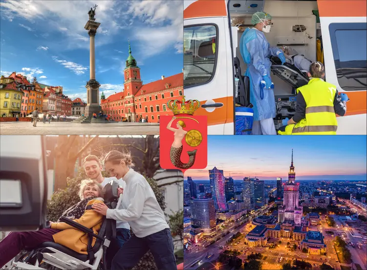 Warszawa - cennik transportu medycznego - zobacz lokalne ceny transportu sanitarnego