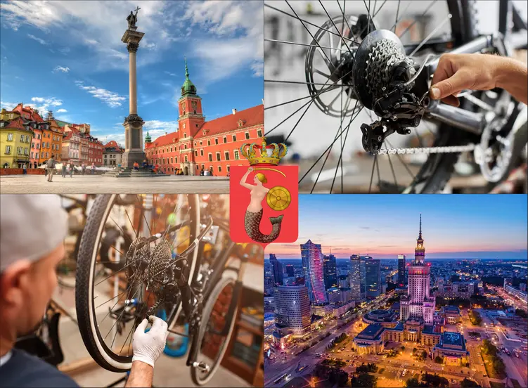 Warszawa - cennik serwisów rowerowych - sprawdź lokalne ceny naprawy rowerów