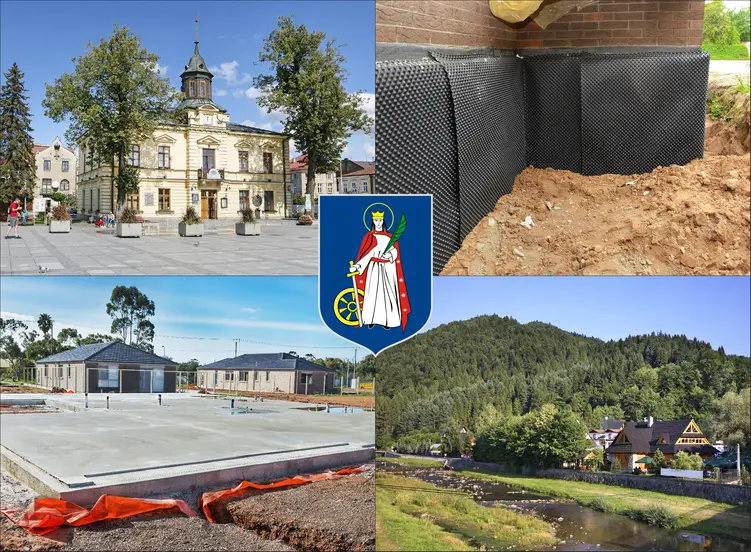 Nowy Targ - cennik budowy i izolacji fundamentów - sprawdź ceny hydroizolacji fundamentów w okolicy