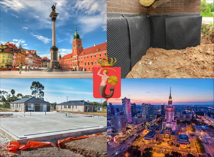 Warszawa - cennik budowy i izolacji fundamentów - sprawdź ceny hydroizolacji fundamentów w okolicy