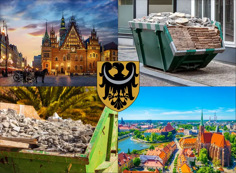 Wrocław - cennik kontenerów na gruz