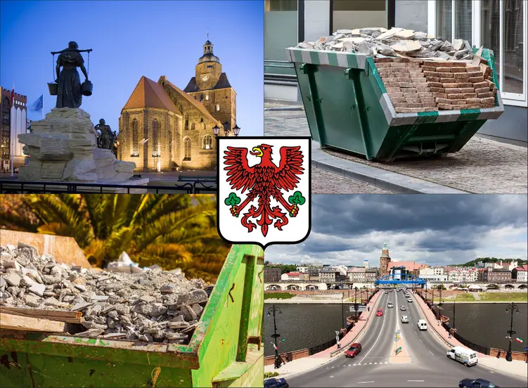 Gorzów Wielkopolski - cennik kontenerów na gruz - zobacz lokalne ceny