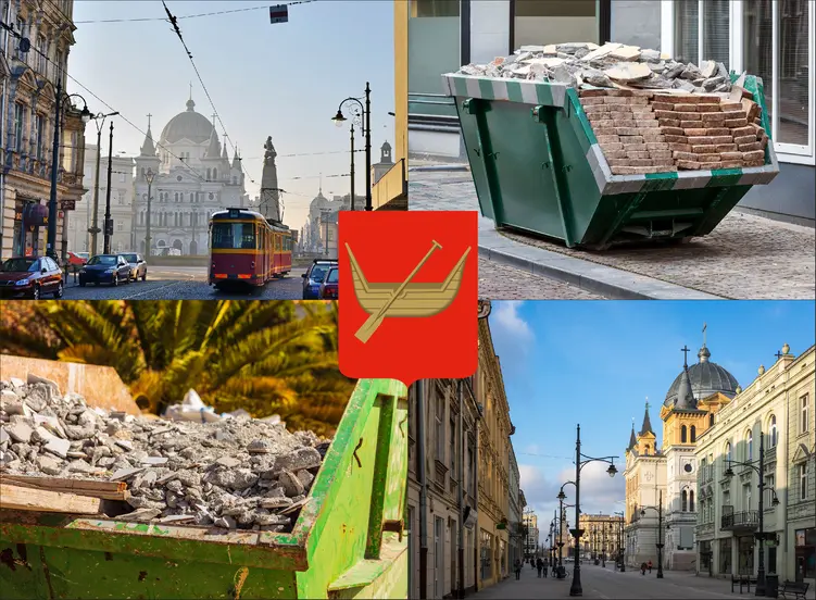 Łódź - cennik kontenerów na gruz