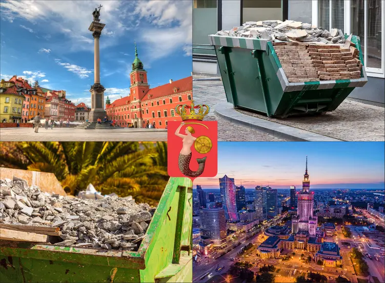 Warszawa - cennik kontenerów na gruz