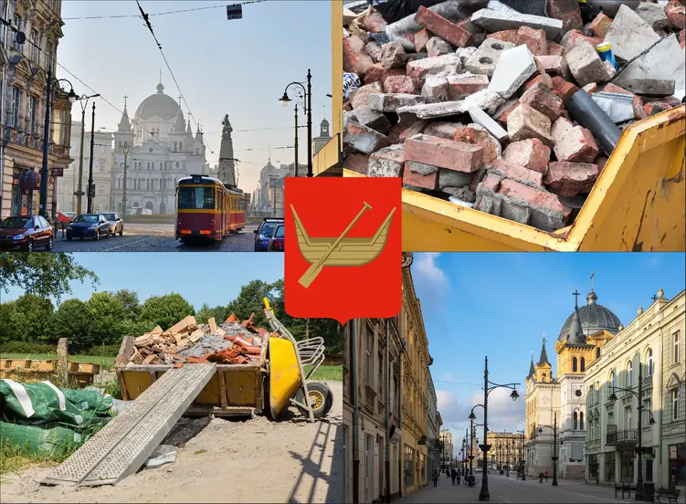Łódź - cennik wywozu gruzu - sprawdź lokalne ceny kontenerów na gruz