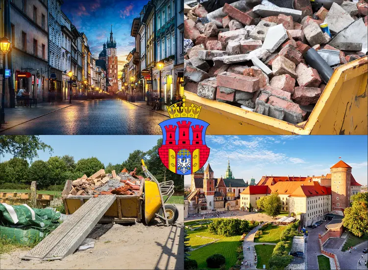 Kraków - cennik wywozu gruzu w kontenerach
