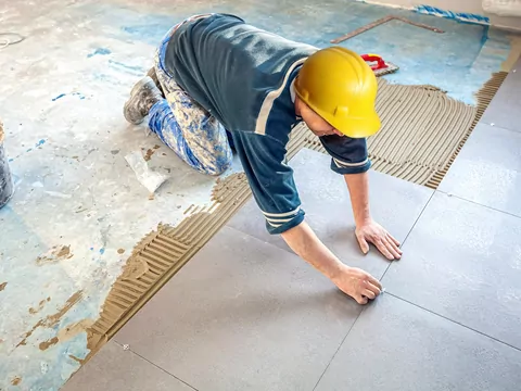 Ilustracja dla układanie gresu