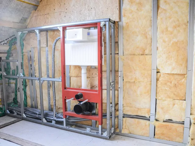 Ilustracja dla montaż stelaża wc