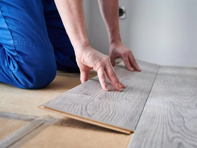 Ilustracja dla układanie paneli podłogowych