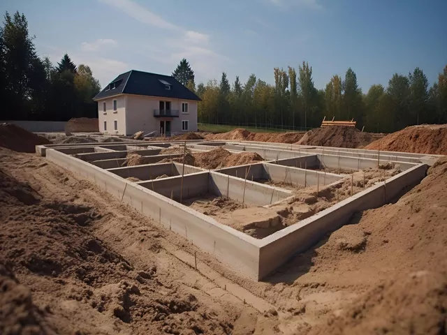 Ilustracja dla budowa ścian fundamentowych