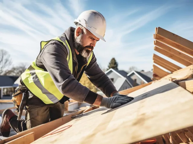 Ilustracja dla deskowanie dachu